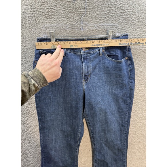 Levis Jeans Womens 14 Medium Blue Denim Classic Bootcut Stretch Western Workwear - Picture 3 of 13